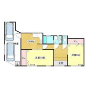 青木町3丁目 2DKの間取り画像