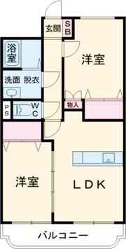 ローズベイ新潟南の間取り画像