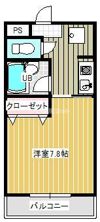 稲荷ハイツの間取り画像