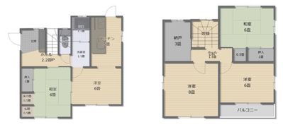 新中沢吉田邸の間取り画像