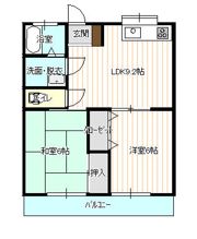カーディナルB棟の間取り画像