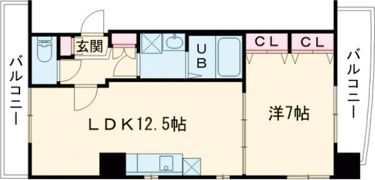 パークヒルズ町田の間取り画像