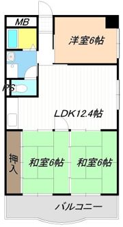 ハーバーグランドハイツ杉浦の間取り画像