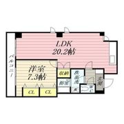 ハイツ元住の間取り画像