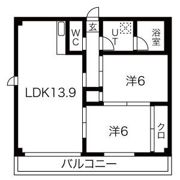 ハイツ元町の間取り画像