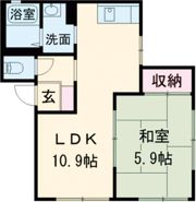 フレグランス大久保 A棟の間取り画像
