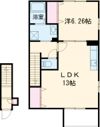 アンプルール リーブル サクラージュの間取り画像