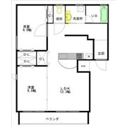 郷東マンションの間取り画像