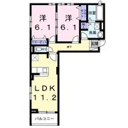 サンロイヤルⅡの間取り画像