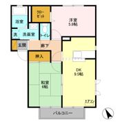 フラワーガーデン川木谷 Cの間取り画像