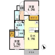 グランド ヒルズ A棟の間取り画像