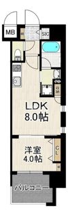 サンロージュ大分駅前の間取り画像