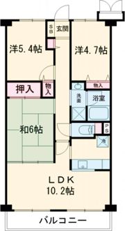 サンモリッツ日根野の間取り画像