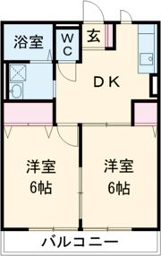 フラットヒルズの間取り画像