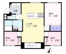 サバーブテラス黒崎新町の間取り画像