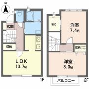 グリーンコートAの間取り画像