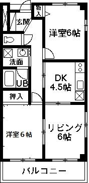 嶋田マンションの間取り画像