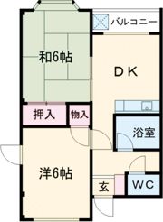 野村マンションの間取り画像