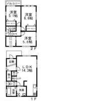 フジパレス戸建賃貸深井東町の間取り画像
