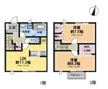 テラスハウス浜見の間取り画像