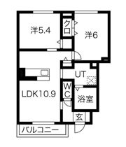 パークサイド歌敷山の間取り画像