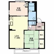 ソレーユⅡの間取り画像
