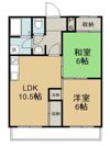 第2丸米ハイツの間取り画像