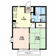 ハイツチャームの間取り画像
