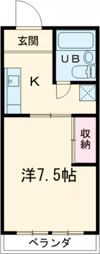 グランコート姫子Bの間取り画像
