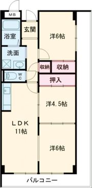 ブランミュール陶器の間取り画像