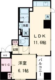 ワコーレ神戸元町マークスの間取り画像