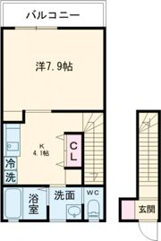 エクリュ空港入口の間取り画像