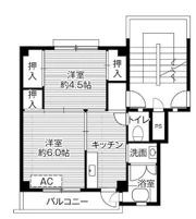 ビレッジハウス小坂1号棟の間取り画像