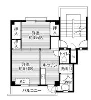 ビレッジハウス小坂2号棟の間取り画像