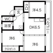 ヴィラナリー御所 1号棟の間取り画像