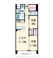 アーバネックス中崎町Ⅱの間取り画像