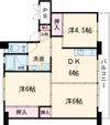 ビレッジハウス三草1号棟の間取り画像