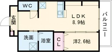ジーイーオンズの間取り画像