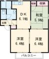 サンシャインハイツ梅井Ⅱの間取り画像