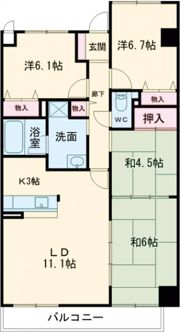 ツインパストラルの間取り画像
