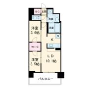 アーバネックス新町Ⅱの間取り画像