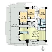 ライオンズマンション築地口弐番館の間取り画像