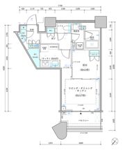 パークタワー勝どき サウス棟の間取り画像