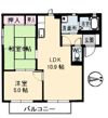クレインフィールドⅡ A棟の間取り画像