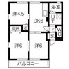 N.H ラッキーハイツB棟の間取り画像