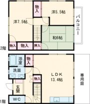 シティタウン朱雀Jの間取り画像