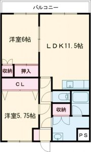 ジュエルタウン湯川Ⅲの間取り画像