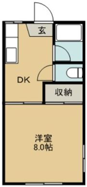 コーポかおりF棟の間取り画像