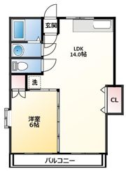 コーポ丑之助の間取り画像