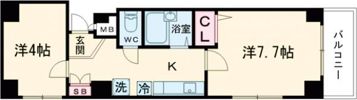ブロスコート六甲Ⅱの間取り画像